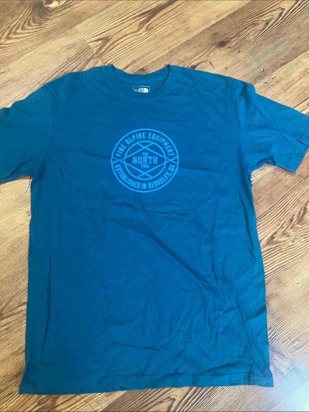 The North Face Men's Teal Short-Sleeve Logo Tee